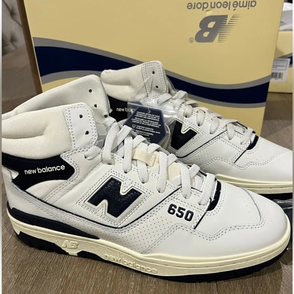 LIMITED EDITION NEW BALANCE X AIME LEON DORE - ALD 650 NAVY/WHITEHT SIZE 10